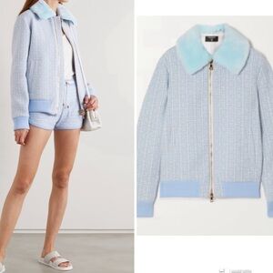 Balmain virgin wool monogram jacket